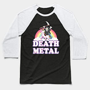 Death Metal Rock Music Rainbow Baseball T-Shirt